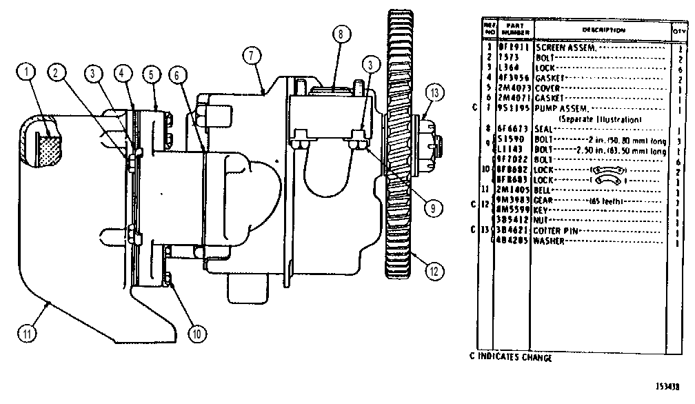 PUMP GP-OIL 1M7037 CAT