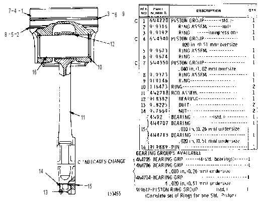 PISTON GP-ROD 4N0191 CAT