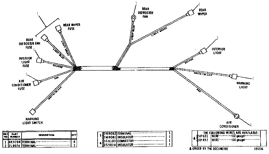 Жгут проводов кабины 2V2415 CAT
