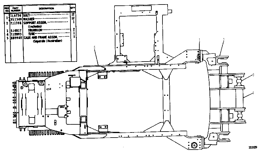 CASE AND FRAME ASSEMBLY 8D9133 CAT