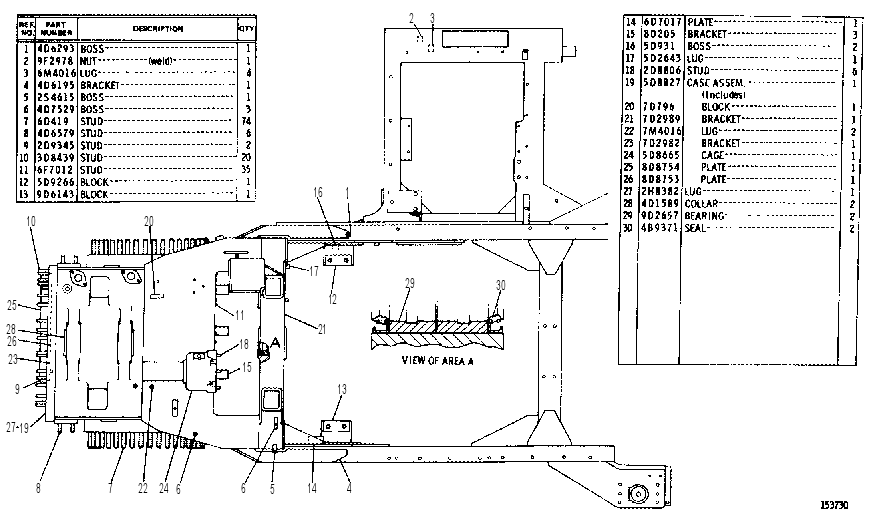 CASE AND FRAME ASSEMBLY 8D9945 CAT