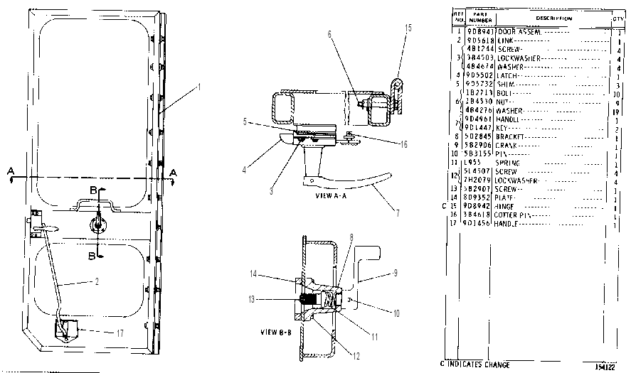 CAB DOOR GROUP 9D5610 CAT