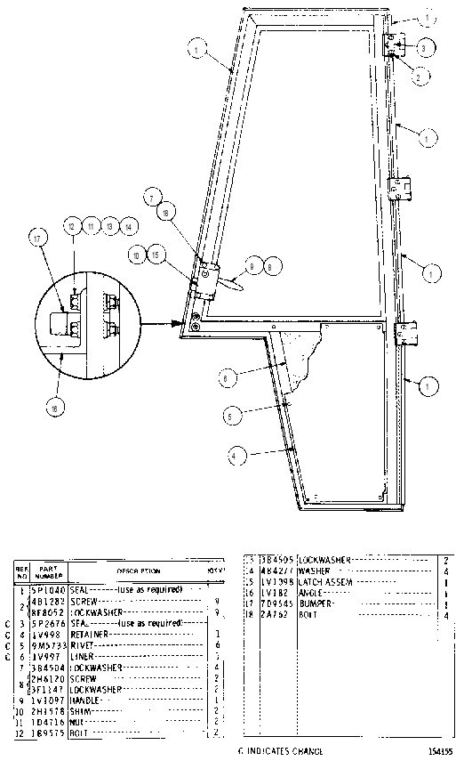 DOOR ASSEMBLY 1V1104 CAT