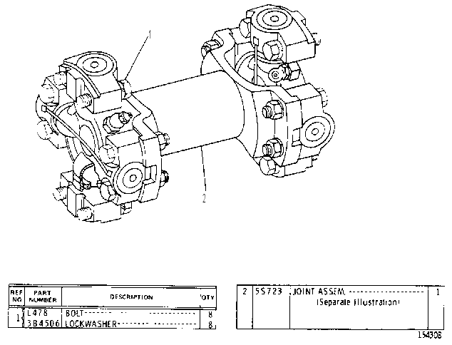Вал приводной 2P9889 CAT