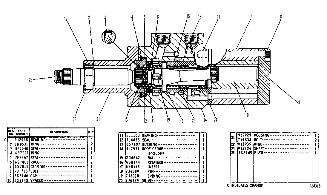 METERING PUMP GROUP 8J9254 CAT