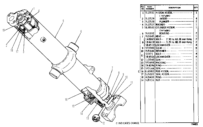 LIFT CYLINDER GROUP 8J8585 CAT