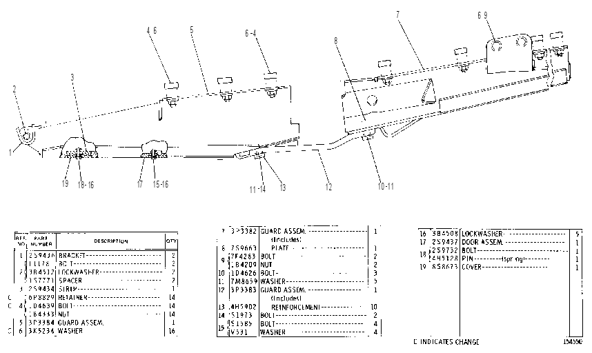 CRANKCASE GUARD GROUP 3P3385 CAT