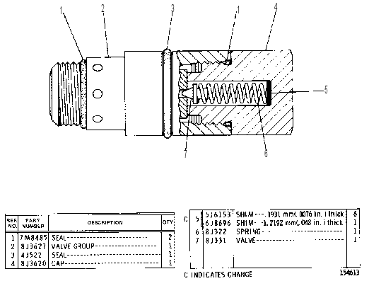 Клапан предохранительный 8J5507 CAT