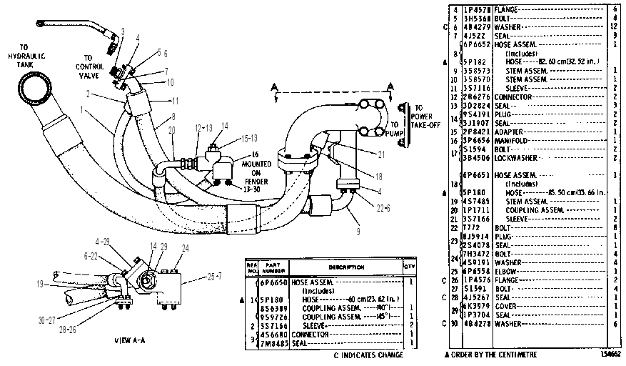 PUMP AND LINES GROUP 3P4493 CAT