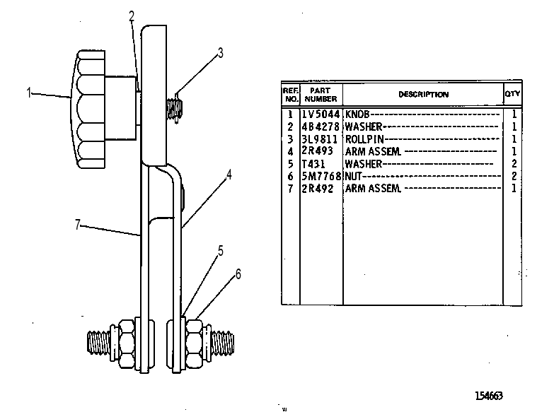 HANDLE GP-WINDOW 1V9651 CAT