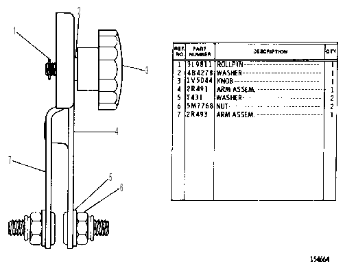 HANDLE GP-WINDOW 1V9652 CAT