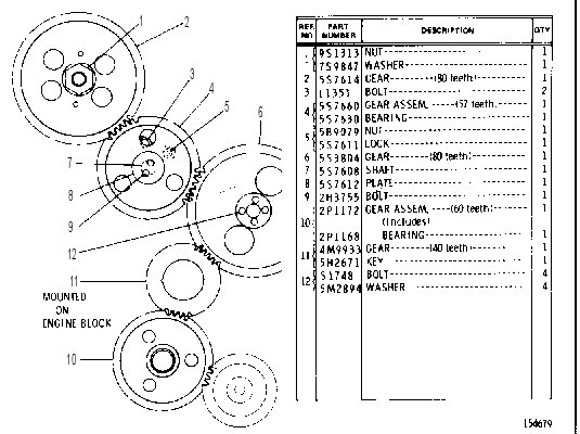 FRONT TIMING GEAR 2P6211 CAT