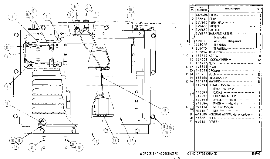 CAB PRESSURIZER GROUP 1V7394 CAT