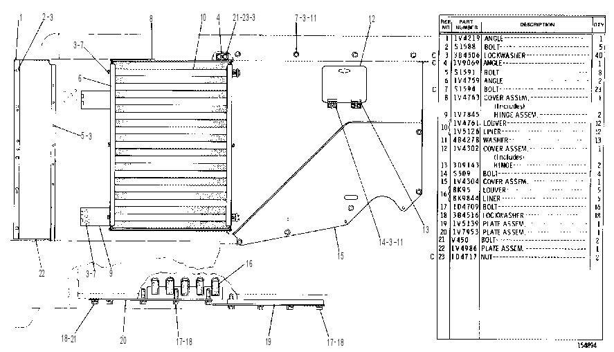 ENGINE ENCLOSURE GROUP 1V3718 CAT
