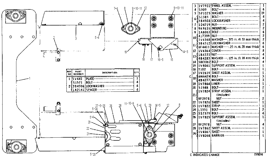 CAB MOUNTING GROUP 1V0393 CAT