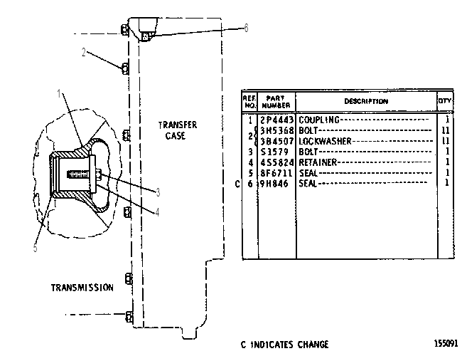 ADAPTER GP-TRANSMISSION 9D9840 CAT