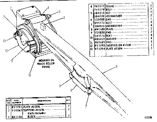 EQUALIZER BAR AND SUSPENSION GROUP 4M4817 CAT