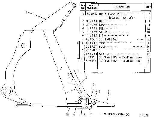 BUCKET GROUP 9K4046 CAT