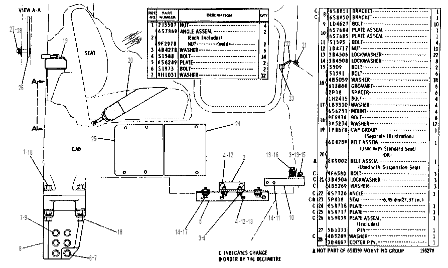 CAB MOUNTING GROUP 6S8339 CAT