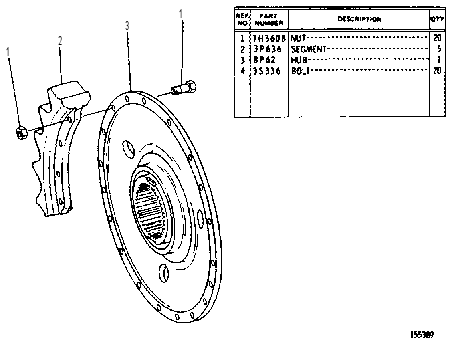 SEGMENTED SPROCKET GROUP 8P0061 CAT