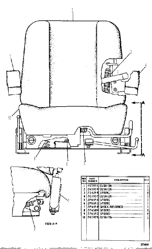 Сиденье 8D7830 CAT