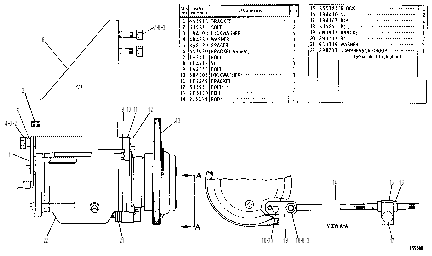 REFRIGERANT COMPRESSOR GROUP 6N3922 CAT