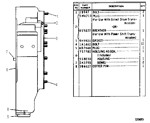 FLYWHEEL HOUSING GROUP 6N4595 CAT