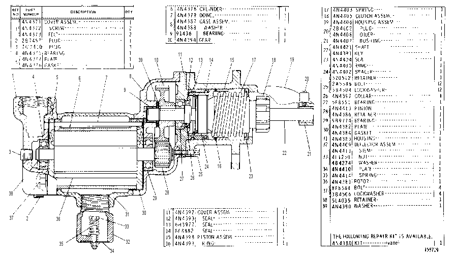 AIR STARTING MOTOR GROUP 6N6608 CAT