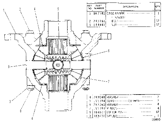 DIFFERENTIAL GROUP 9K9008 CAT