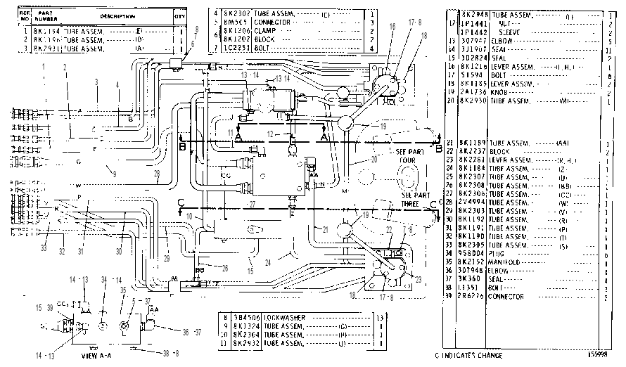HYDRAULIC CONTROL GROUP 8K2626 CAT