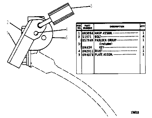 LOCK GP-VANDALISM 6N4077 CAT