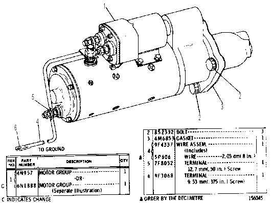 Стартер электрический 4N1062 CAT