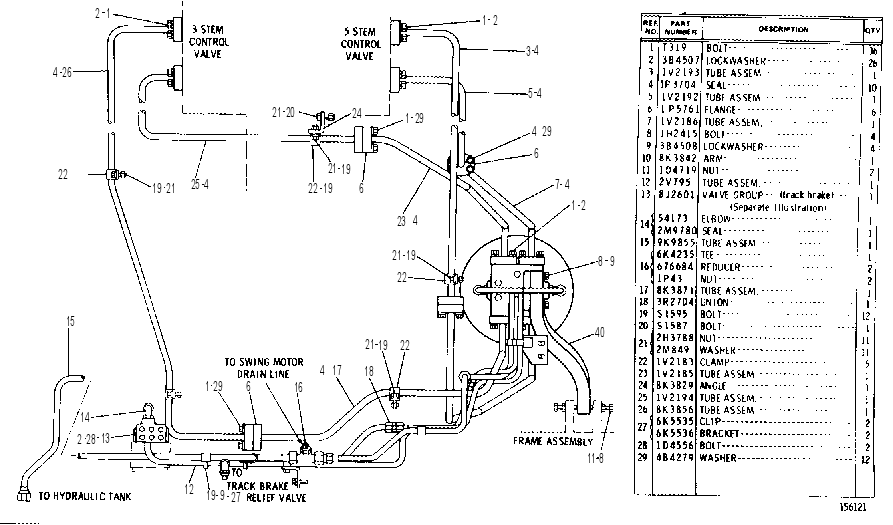 TRACK MOTOR LINES GROUP 2V0672 CAT
