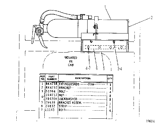 FIRE EXTINGUISHER GP 2V0634 CAT