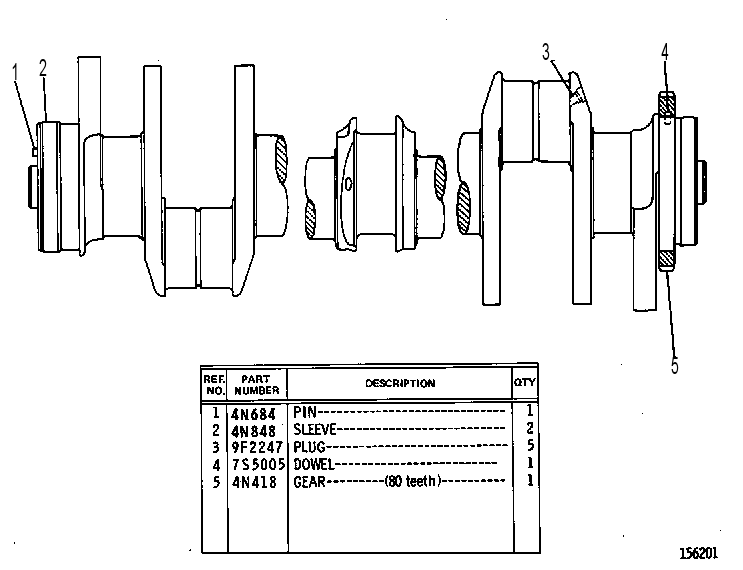 KIT-CRANKSHAFT 4N9442 CAT
