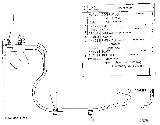 EMERGENCY STARTING RECEPTACLE GROUP 1V5362 CAT