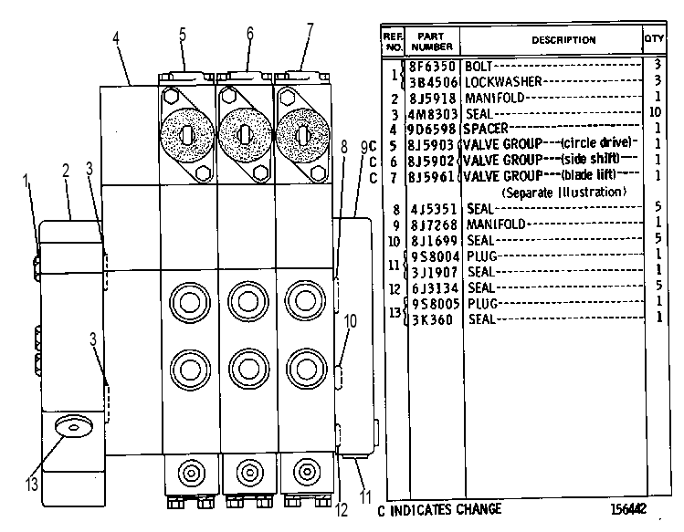 Клапан управляющий 9J1226 CAT