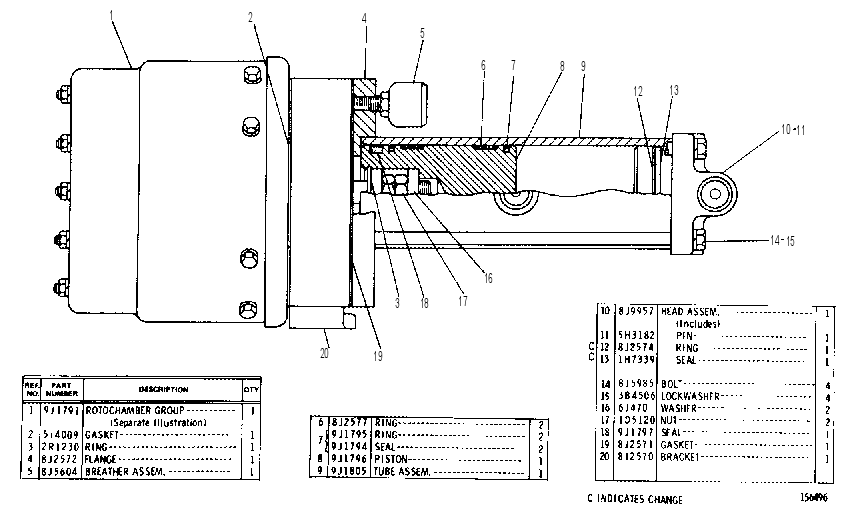 CYLINDER GP-BRAKE 9J1255 CAT