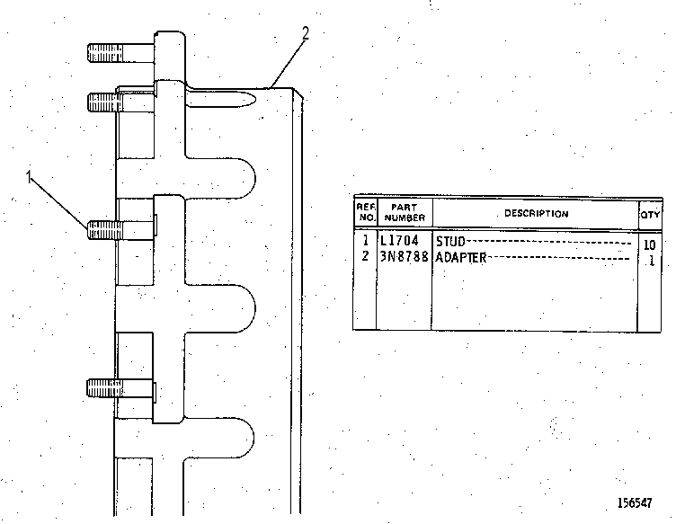 ADAPTER AS-DAMPER 3N8789 CAT