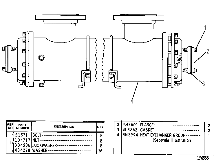 Теплообменник 3N8995 CAT
