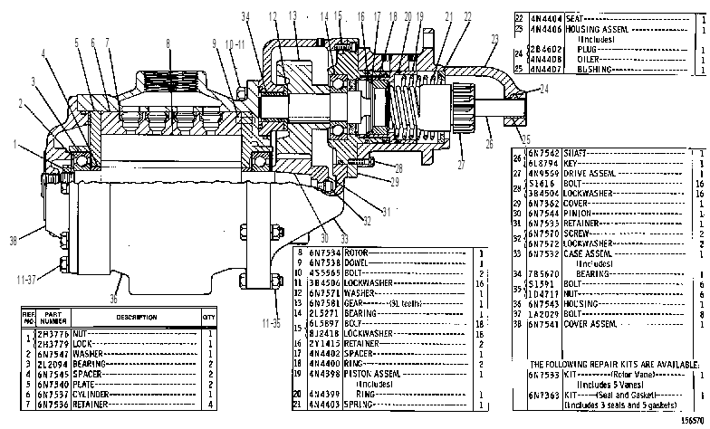Стартер пневматический 3N9414 CAT