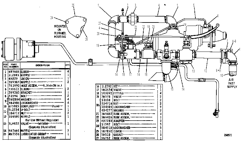Стартер пневматический 3N9575 CAT