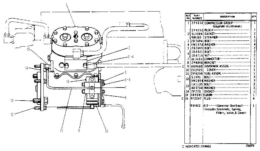 AIR COMPRESSOR GROUP 2P7798 CAT