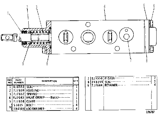 Распределительный клапан 9J7044 CAT