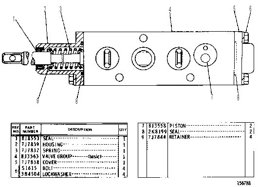 Распределительный клапан 9J7055 CAT