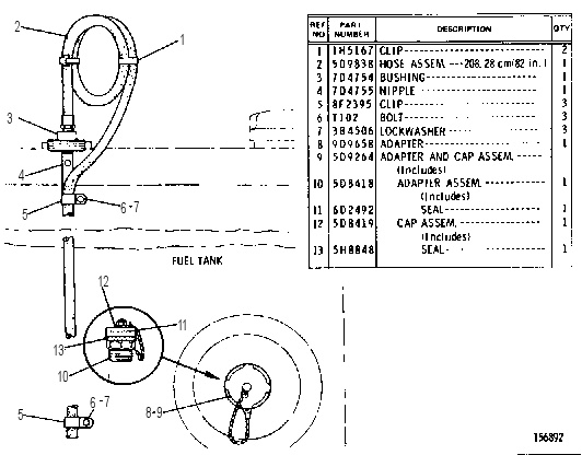 FAST FILL FUEL ADAPTER GROUP 2G0115 CAT