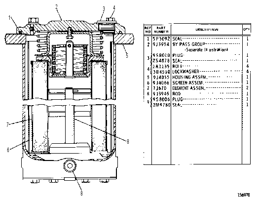 Фильтр масляный 9J3952 CAT