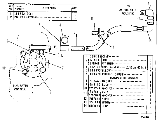 FUEL RATIO CONTROL GROUP 6N5106 CAT