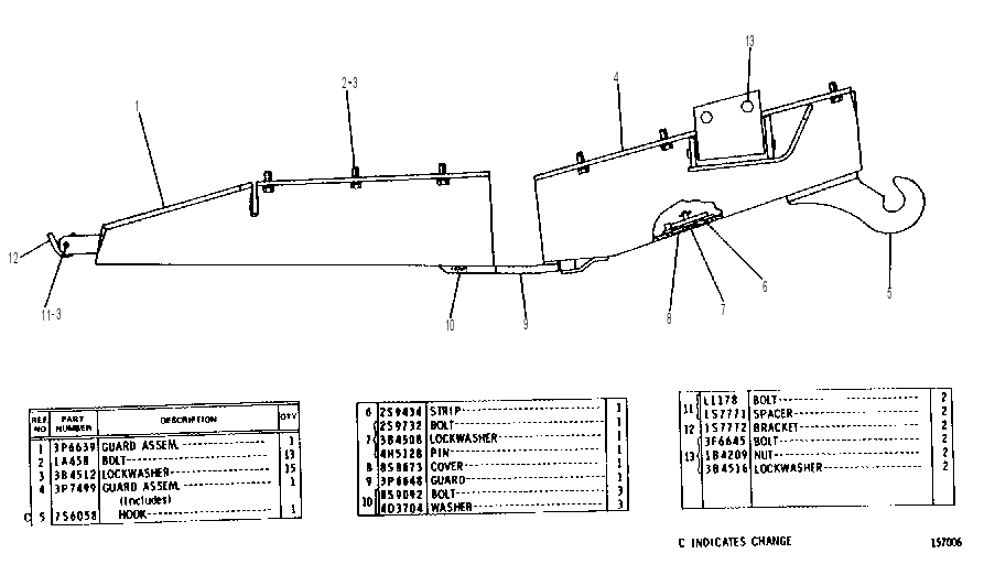 Защита картера 3P5582 CAT