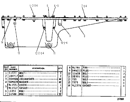 OIL PAN GROUP 6N6750 CAT